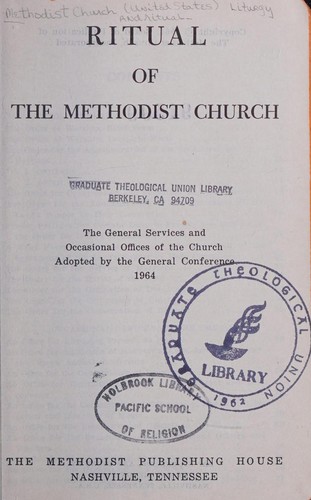 Cover for Ritual of the Methodist Church