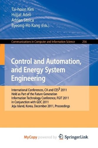 Cover for Control and Automation, and Energy System Engineering