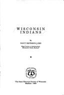 Cover for Wisconsin Indians