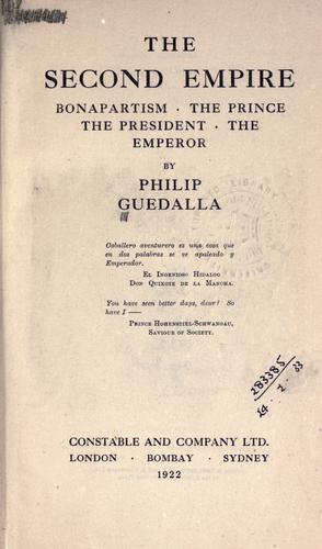 Cover for The Second Empire