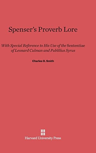 Cover for Spenser's Proverb Lore