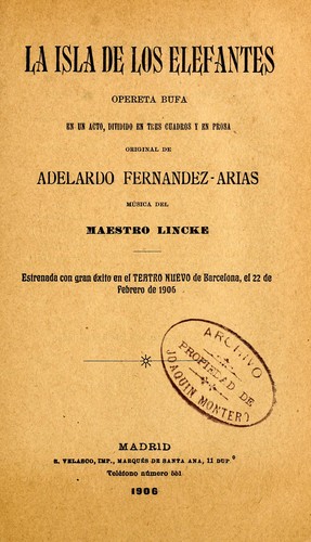 Cover for La isla de los elefantes