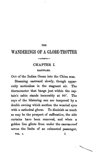 Cover for Wanderings of a globe-trotter in the Far East
