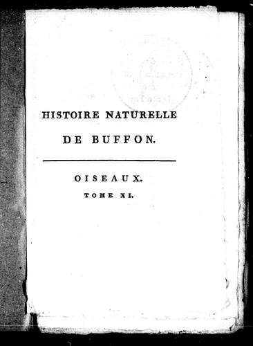 Cover for Histoire naturelle de Buffon