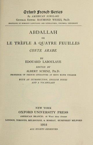 Cover for Abdallah