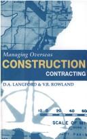 Cover for Managing overseas construction contracting