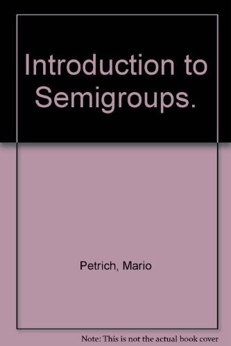 Cover for Introduction to semigroups.