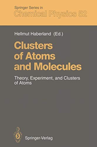 Cover for Clusters of Atoms and Molecules