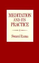Cover for Meditation and its practice