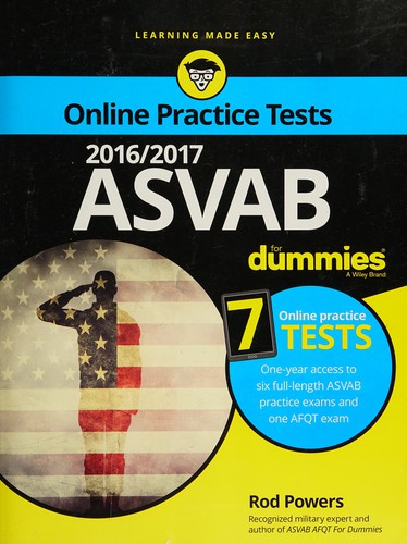 Cover for 2016/2017 ASVAB with online practice for dummies