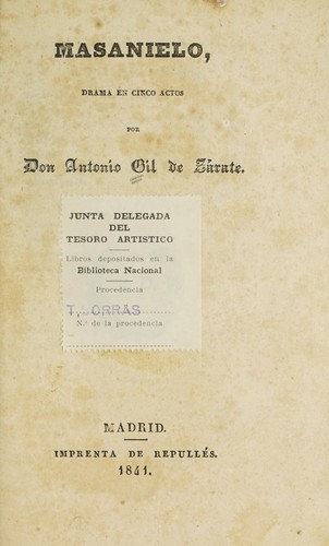 Cover for Masanielo