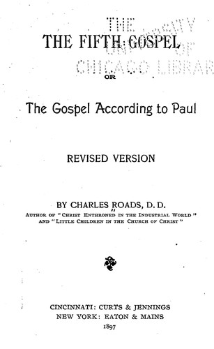 Cover for The fifth Gospel