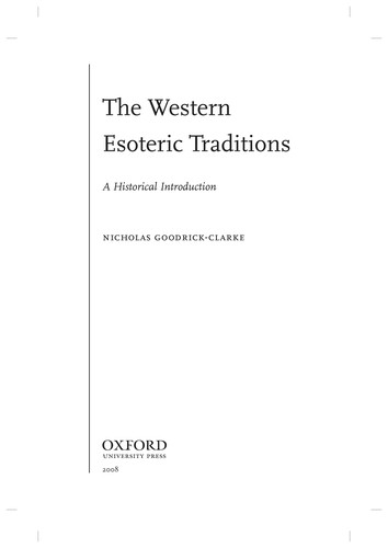 Cover for The western esoteric traditions