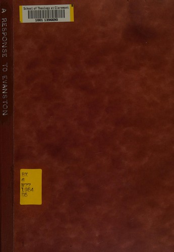 Cover for A response to Evanston
