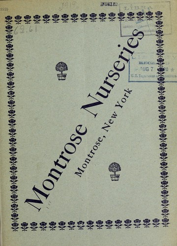 Cover for Montrose Nurseries [catalog]
