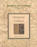 Cover for Workbook/Anthology for use with Harmony in Context