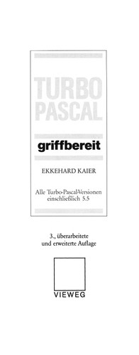 Cover for Turbo-Pascal griffbereit