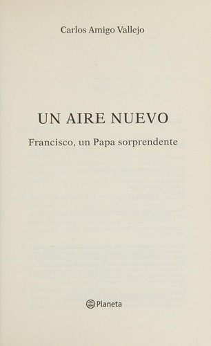 Cover for Aire Nuevo. Francisco un Papa Sorprendente
