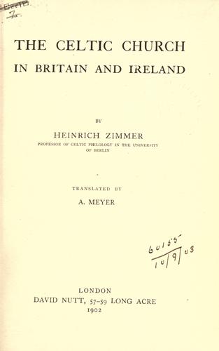 Cover for The Celtic Church in Britain and Ireland