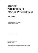 Cover for Specific production of aquatic invertebrates