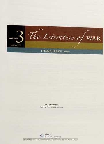 Cover for The literature of war