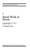 Cover for Social work in prison