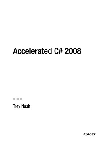 Cover for Accelerated C♯ 2008