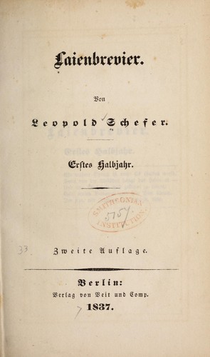 Cover for Laienbrevier