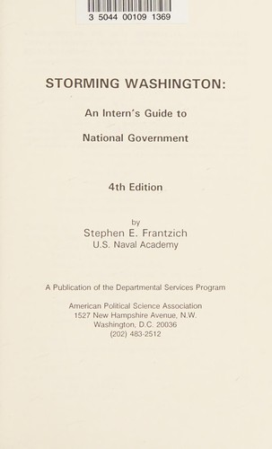 Cover for Storming Washington 