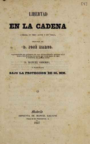 Cover for Libertad en la cadena