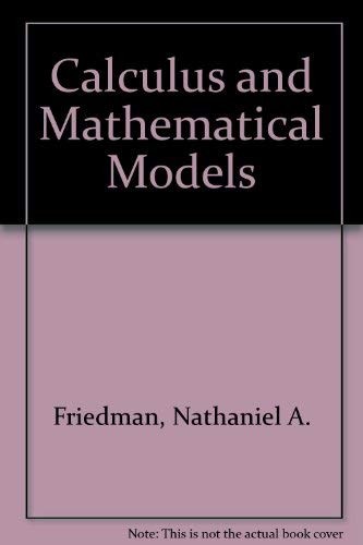 Cover for Calculus and mathematical models