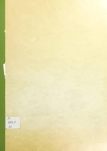 Cover for A proposal to neutralize nuclear weapons.