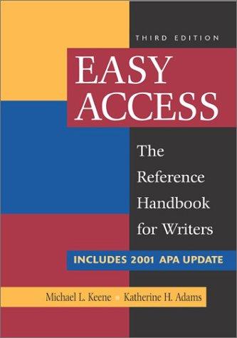 Cover for Easy Access with 2002 APA Update