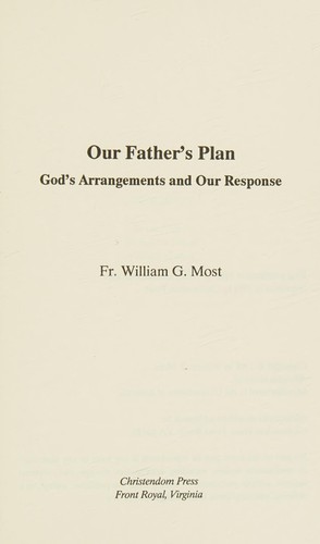 Cover for Our Father's Plan