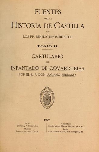 Cover for Cartulario del Infantado de Covarrubias