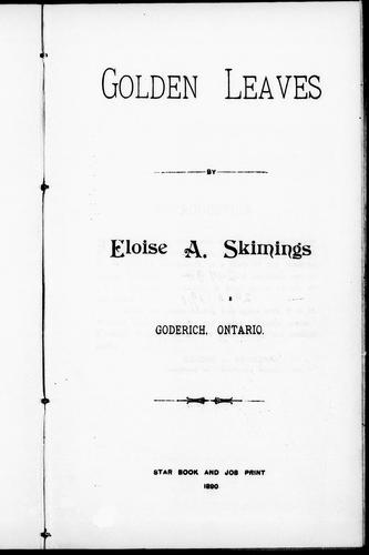 Cover for Golden leaves