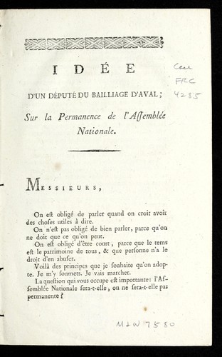 Cover for Ide e d'un de pute  du bailliage d'Aval