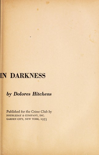 Cover for Terror lurks in darkness