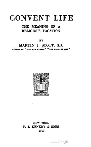 Cover for Convent Life
