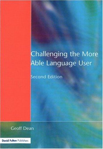 Cover for Challenging the More Able Language User (NACE/Fulton Publication)