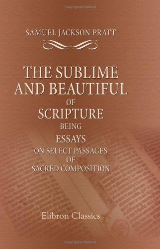 Cover for The Sublime and Beautiful of Scripture