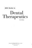 Cover for ADA guide to dental therapeutics