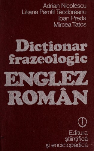 Cover for Dicționar frazeologic englez-român