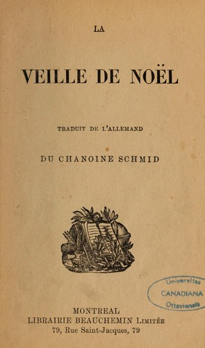 Cover for La veille de Noël