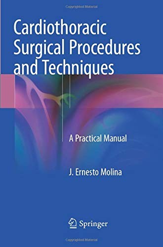 Cover for Cardiothoracic Surgical Procedures and Techniques