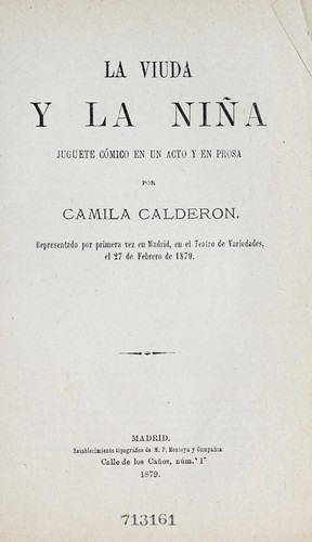 Cover for La viuda y la niña