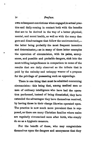 Cover for History of Circumcision From the Earliest Times to the Present