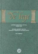 Cover for National Security and the European Convention on Human Rights (Juridiska Fakulteten I Uppsala)