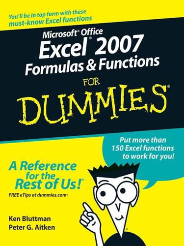 Cover for Microsoft Office Excel 2007 Formulas & Functions For Dummies