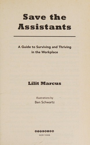 Cover for Save the assistants